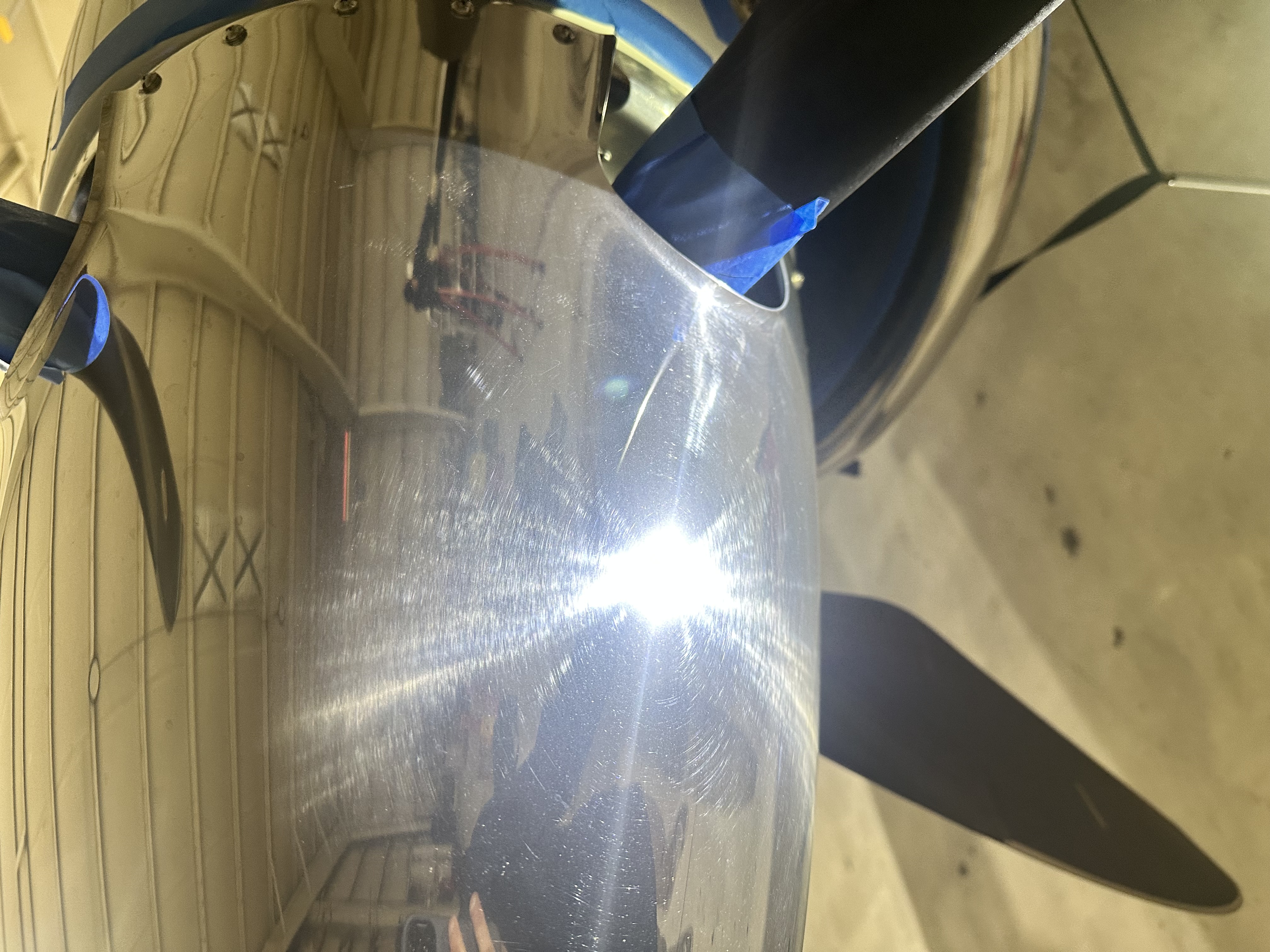 Before - Bright Work Restoration - Propeller Spinner
