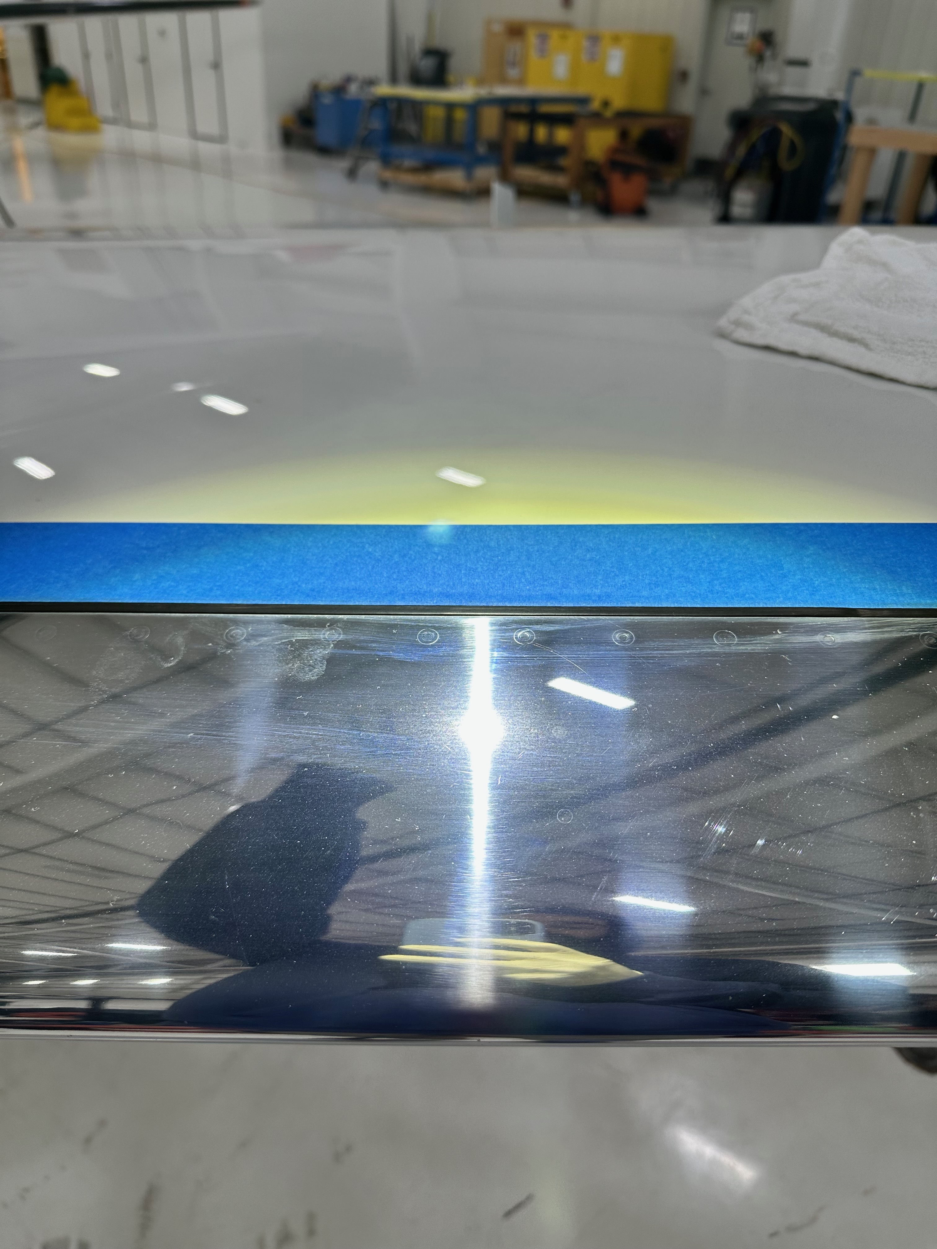 Before - Bright Work Restoration - Reflective Surface