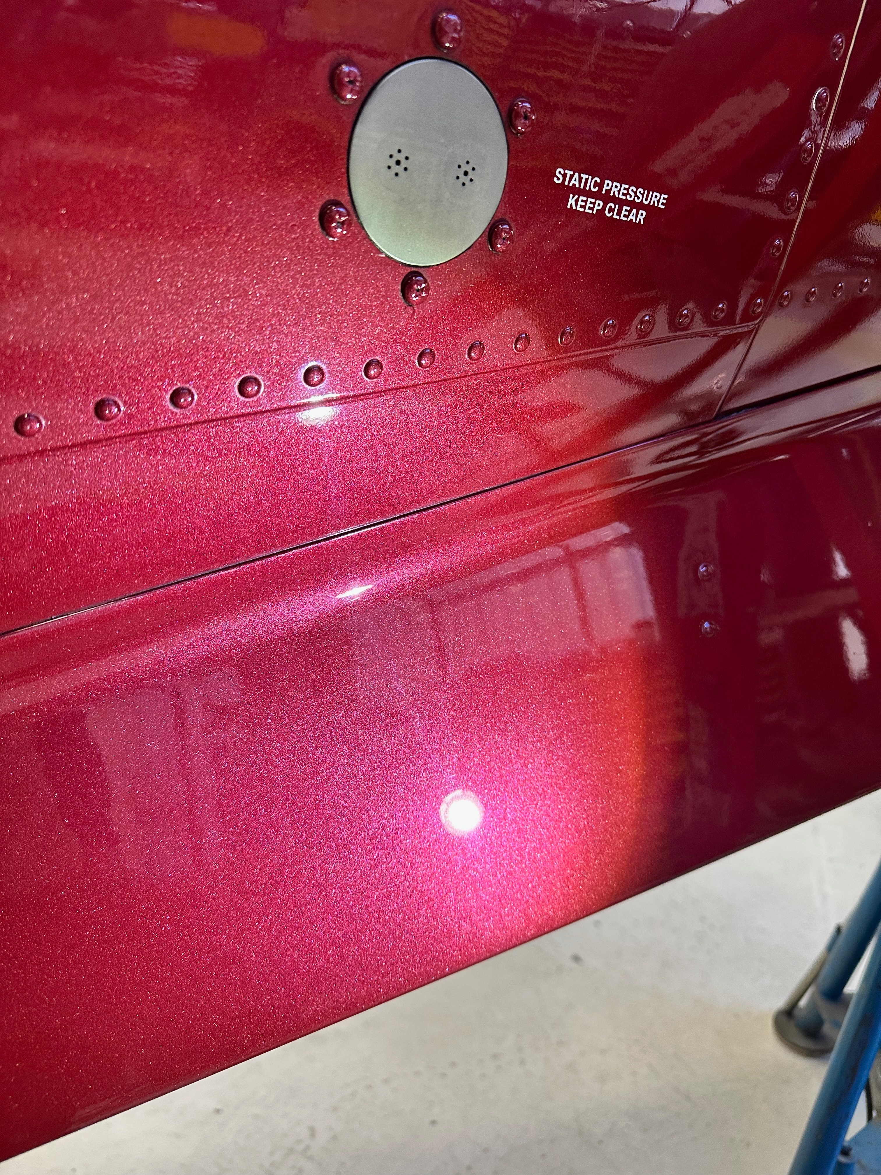 After - Exterior Detailing - Red Aircraft