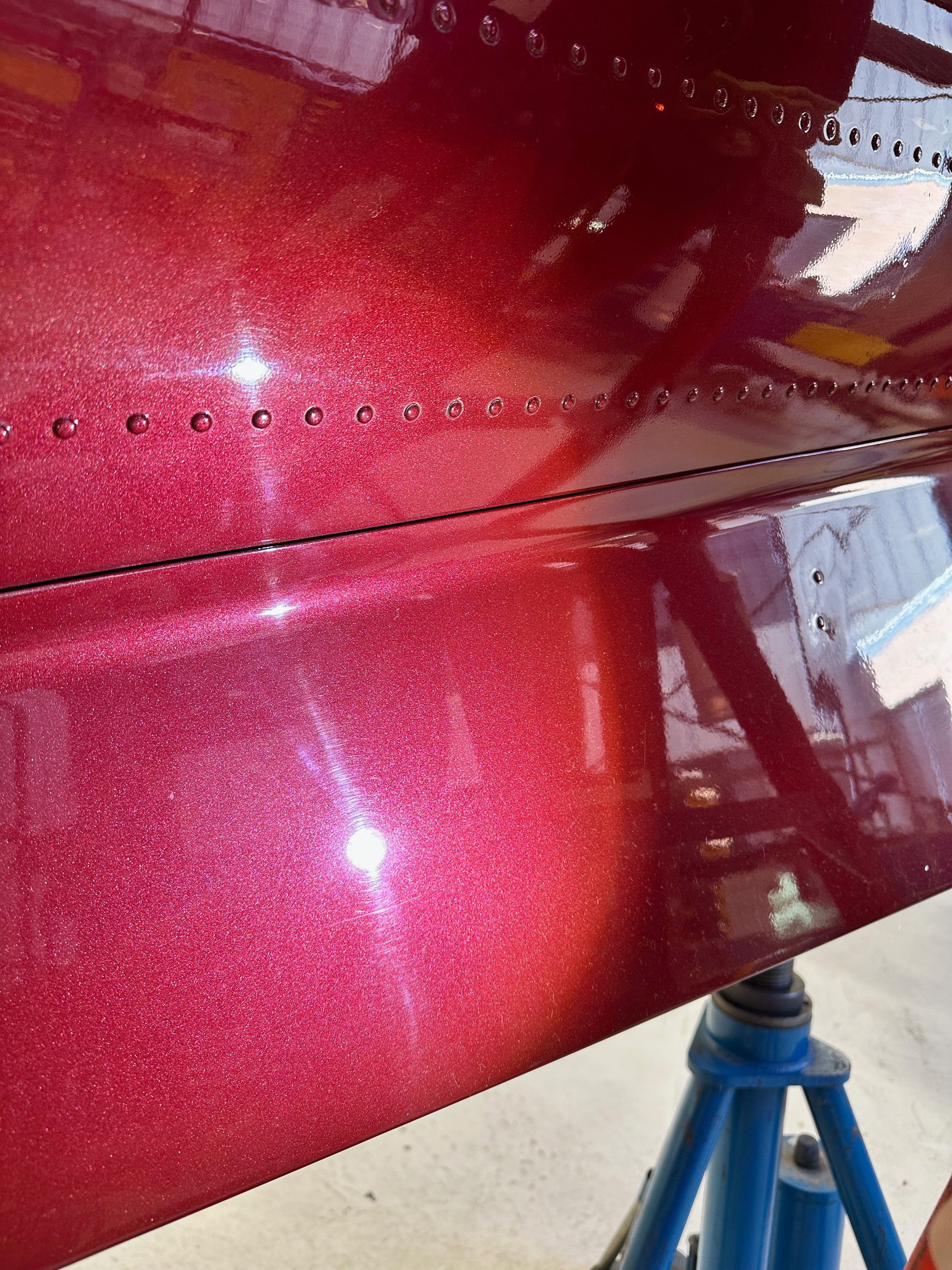 Before - Exterior Detailing - Red Aircraft